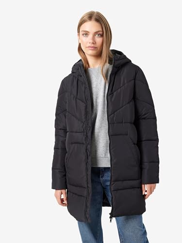 Noisy May Dalcon Long Jacket Donna Cappotto Invernale Nero M 100% Poliestere - 3