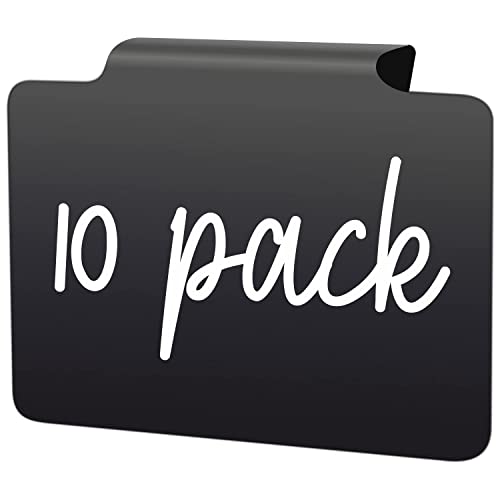 Basket Labels Clip On for Pantry Organization and Storage Baskets Bin Labels – Small Chalk Labels for Baskets – Black Bin Clip Labels for Baskets – Chalkboard Basket Tags Dry Erase Bin Labels Clip On