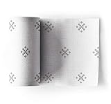 MY DRAP Cocktail Napkin, Washable And Reusable Cloth Napkins (50 Napkins, Linen Silver Stars)