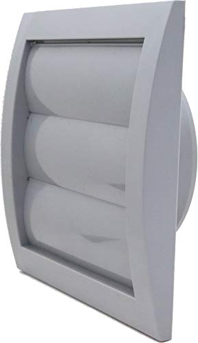 Grey Exhaust Hood Vent 4'' Inch with Built-in Pest Guard Screen and Flange, Air Vent Cover, HVAC Exhaust Vent Duct Cover, Exhaust Cap - Image 4