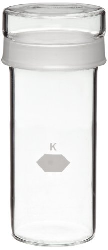 Kimax, Tall Cylindrical Weighing Bottle With Short Length Joint 40 x 100mm, 92mL (Case of 12)