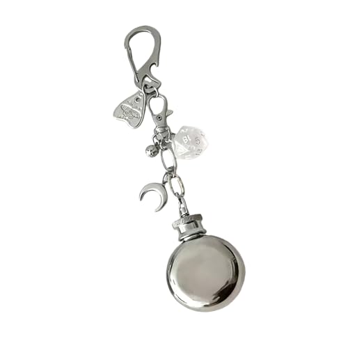 Porte-clés cœur fait à la main pendentif de sac vintage en métal