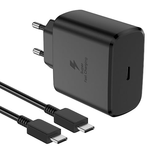 45W USB C Cargador Carga Rápida para Samsung Galaxy S24 S25 A56 A36 S23 5g S25+ S25 Ultra S22 S21 S20 S23+ S22+ Tab S9 S8 S8+ S7 FE Note10+ Charging Ultrarrápido SamsungGalaxy EP-T4510 Charger