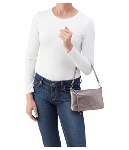 Image of HOBO Darcy Leather Convertible 3-in-1 Crossbody Bag with Removable & Adjustable Strap, Exterior Phone Slip Pocket