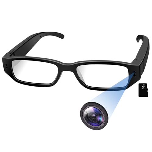 Nisanmoon Gafas Cámara Oculta, Gafas de Vídeo Cámara Espía HD 1080P Deporte Gafas de la Cámara de Apoyo Tomar Foto/Vídeo/Bucle de Grabación para la Bicicleta y la Motocicleta de Conducción