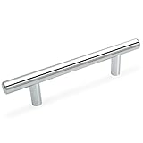 Cosmas 305-4CH Polished Chrome Cabinet Hardware Euro Style Bar Handle Pull - 4