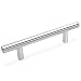 Cosmas 305-4CH Polished Chrome Cabinet Hardware Euro Style Bar Handle Pull - 4" Hole Centers, 6-3/8" Overall Length - 10 Pack