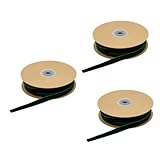 STOBOK 3rollen Flockenband Dunkelgrün Dekoratives Satinband Für Bastelprojekte Hochzeiten Und Modeaccessoires Einseitige Nicht Elastische Stoffbänder Für Und Geschäft