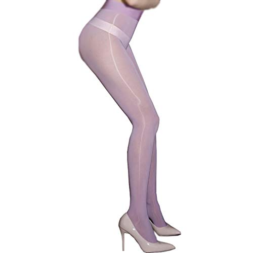 leesuo Women's Plus Size 8D Oil Shiny Glossy Pantyhose Silky Stockings Pantyhose Tights