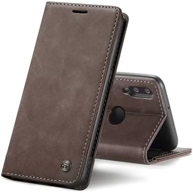 Chocoyi Leather Flip Wallet Phone Case Cover for Huawei P30 Pro, Magnetic Closure Case Cover with Stand function and Card Slots.-Blue