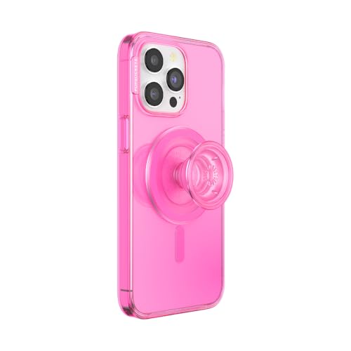 Funda iPhone 15 Pro Max compatible con carga inalámbrica y soporte PopSockets