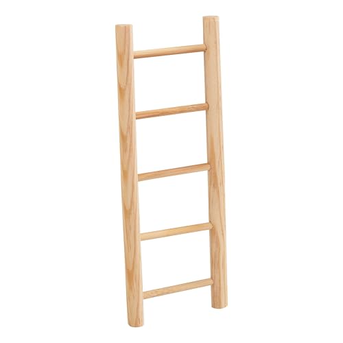 VBS Mini Holzleiter Lykke 16cm Leiter Natur rustikaler Look zum Bemalen und Verzieren Landhausstil stabile Konstruktion Raumdeko DIY basteln Leiterregal