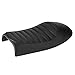 Ausla Moto Café Racer Siège Vintage Coussin Selle Plat, Vintage en Cuir PU de Moto, Moto Sièges Sportifs Café, pour CG125 GN CG CB400SS(Noir B)