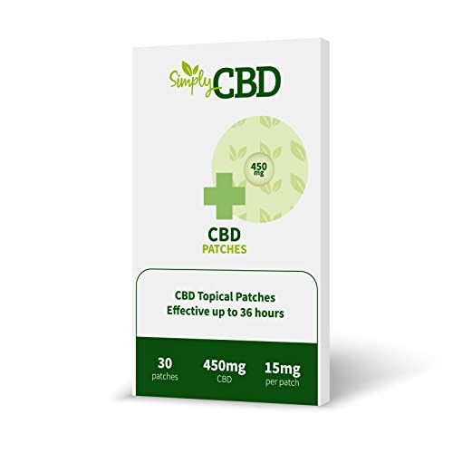 Simply CBD Patchs - 30 patchs topiques CBD - 15 mg par patch - Blanc – Image 3