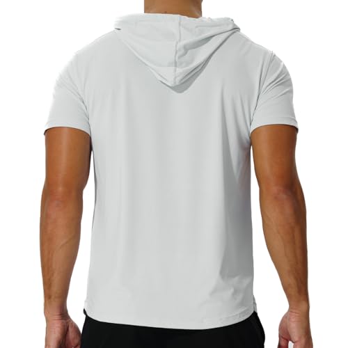 AIMPACT Men's Sun Protection Shirts UV SPF UPF 50+ Long Short Sleeve Hoodie Rash Guard Fishing Swimming Shirt Lightweight2