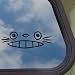 TOTORO Black Decal Ghibli Laputa Jdm Anime Window Sticker, 6"