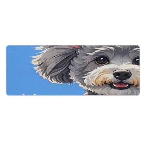 Tapis de souris de jeu XL chiot mignon et sous-main étanche