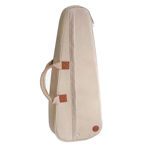 ウクレレケース ウクレレバッグ 厚みのあるパールコットン耐衝撃性23/26インチウクレレバッグヴィンテージショルダーバッグ(Beige,26inch)