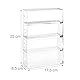 Relaxdays Make Up Organizer Acryl, 4 Schubladenboxen, hochkant & quer, Sortierkasten, HBT: 25x17,5x6,5 cm, transparent