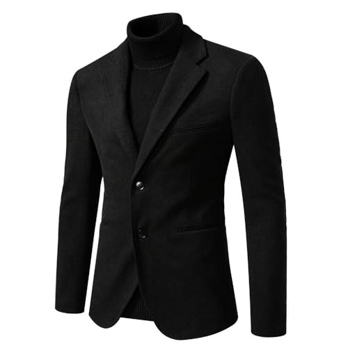 Men's Autumn Winter Casual Slim Fit Solid Color Blazer3