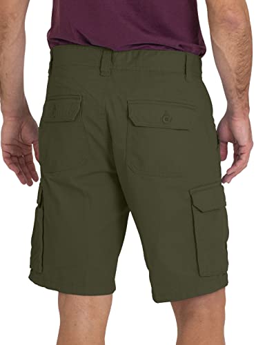 Alamo Men’s Regular Fit Cargo Short - 100% Cotton Heavy Duty Cargo Shorts For Men Olive #TOP1