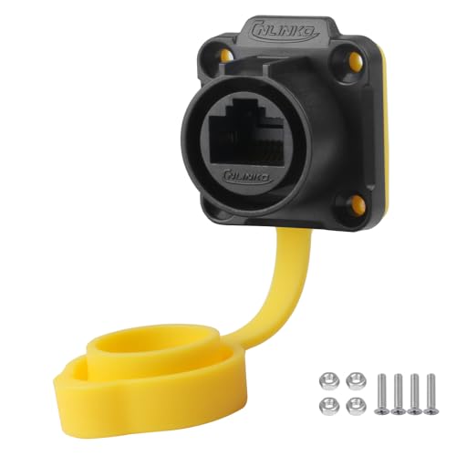 Prise femelle LP-20 RJ45 CNLINKO pour réseau Ethernet CAT6 étanche de scènes et tournages extérieurs