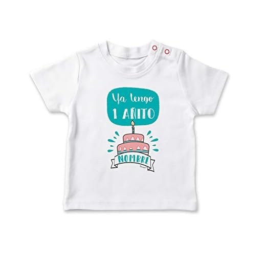 SUPERMOLON Camiseta bebé Ya tengo un añito Blanco 1-2 años