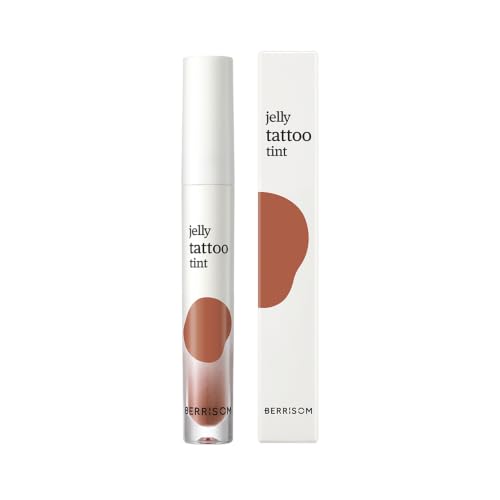 Image of Berrisom Jelly Lip Tint, Korean Glossy Buildable Lip Stain (Peachberry)