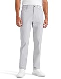 CRZ YOGA All Day Comfy 5-Pocket Golf Pants for Men - 32" Quick Dry Lightweight Casual Work Stretch Trousers Platinum Grey 36W x 32L