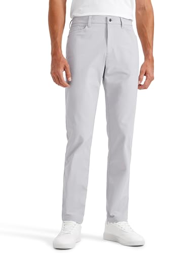 CRZ YOGA All Day Comfy 5-Pocket Golf Pants for Men - 28"/30"/32"/34" Quick Dry Lightweight Casual Work Stretch Trousers