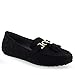 Aerosoles Women's Deanna Loafer, Black Faux Suede, 7.5