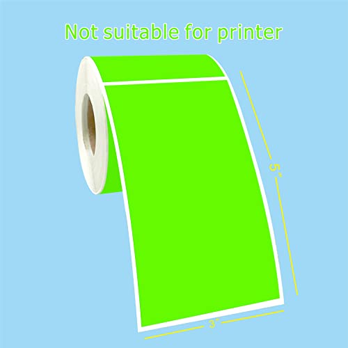 Parlaim 3 X 5 Inch Rectangle Adhesive Color Coding Stickers,Square Inventory Stickers -250 Per Dispenser Box (Fluorescent Green) #TOP1
