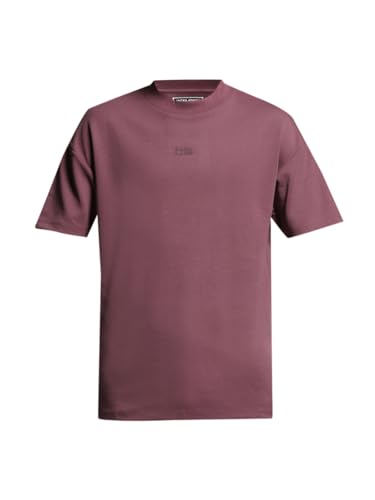 Image of Jack & Jones Men's Solid Round Neck Cotton Relaxed Fit T-Shirt | Boxy Fit | Drop Shoulders