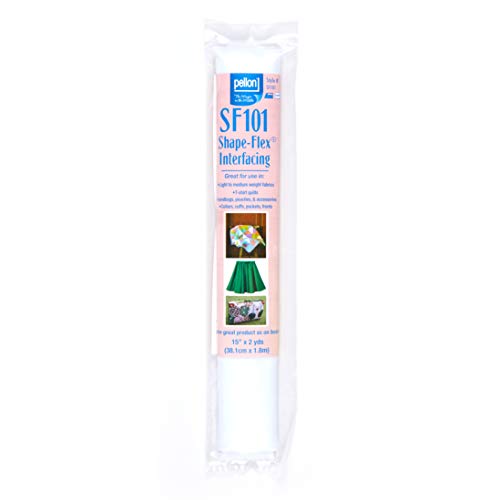 Entoilage fusible stable Pellon SF101 ShapeFlex coton pour renforcer cols et poignets