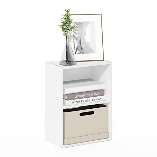 Image of Furinno Luder Bookcase / Book / Storage, 2-Tier, White