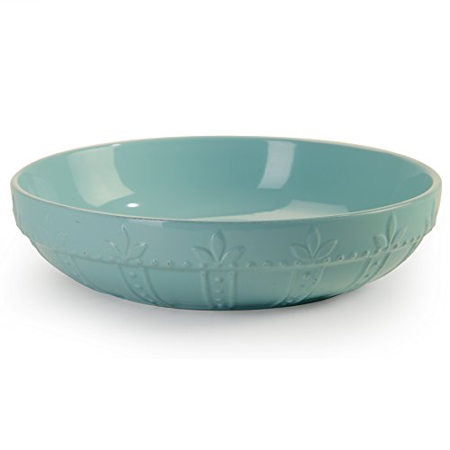 Signature Housewares Sorrento Collection Large Pasta Bowl, 12-Inch, Aqua