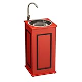 ZARBAILRE Armadietto da Appoggio sotto Il Lavabo da Bagno, Armadietto Sottolavello Industriale con Lavello e Rubinetto Combinati, Armadietto da Bagno (H 43×41×85cm)