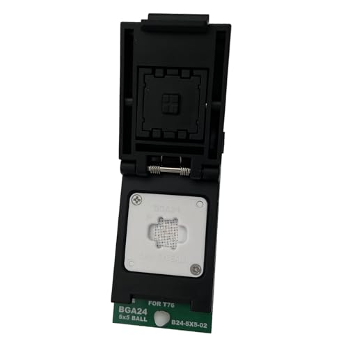 Chip de 5x5 bola completa herramienta burn en 24Pin adaptador socket BGA24 T76
