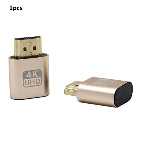 Adaptador Kebidu VGA Virtual Plug HDMI fictício Adaptador emulador de display virtual DDC Edid Supor