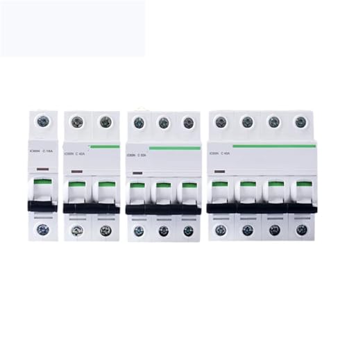 Disjoncteur miniature IC65N Acti9 C10A à C20A protection contre surcharges 4 pôles