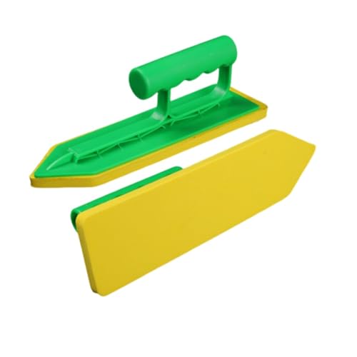 Per Tile Caulking Trowel in spugna EVA, 230 x 65 x 10 mm, verde, giallo, per stuccatura precisa di piastrelle, mosaico e piastrelle europee, adatte per intonacare e applicare colla