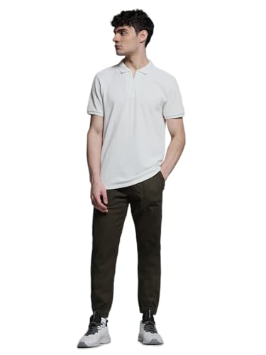 Image of Jack & Jones Men Cotton Solid Regular Fit T-Shirt