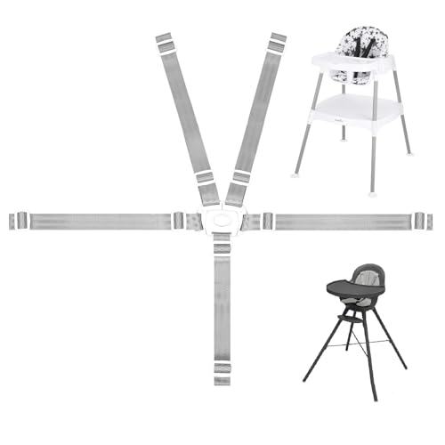 UWSTE High Chair Straps Replacement Compatible with Evenflo 4 in 1 high Chair, Replacement Harness Straps Fit for Boon, Baby Trend and Ingenuity high Chair, Universal Adjustable Safety Belt