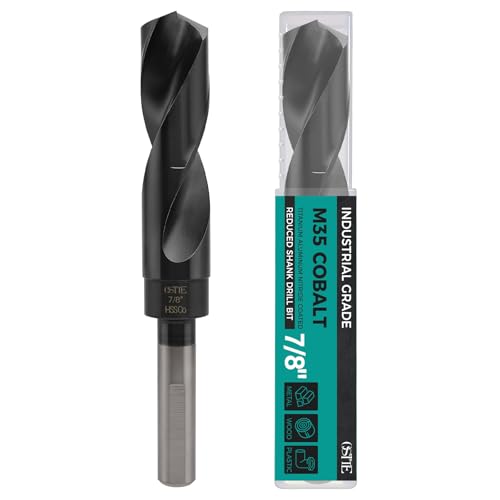 7/8 Inch Industrial Grade M35 Cobalt Drill Bit Reduced Shank TiAlN Coating
