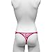 Hot Pink Man Butterfly Print Lace Spandex Lingeries Underwear Thong for Man Sexy Low Rise Thong 2025 Clothing Fashion Country Concert Y2K One Size