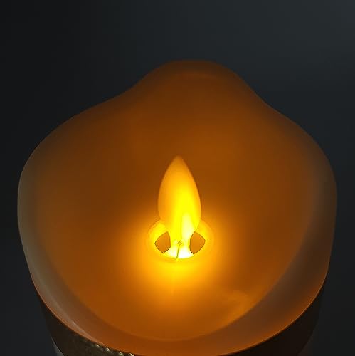 Image of Artediseno piezas maestras Saint Judas Flameless LED Devotional Prayer Candle Religious Gold Foil Decoration for Home, Office, or Place of Workship