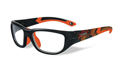 Wiley-X Youth Force Series 'Victory' in Matte-Black & Dragon Safety Reading Glasses ; DEMO LENS