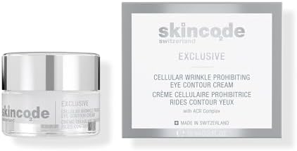 Exclusive Cellular Wrinkle Prohibiting Eye Contour cream - Anti-Aging Eye Cream - Ceramide Boost, Dark Circle Reducer & Puffiness Relief for Youthful Radiance (0.5 Oz / 15 mL)