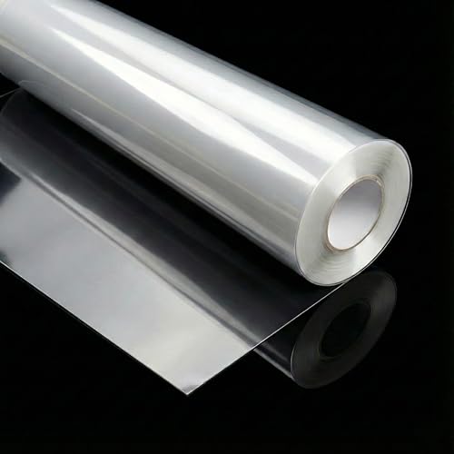 Image of Vinyl Self Adhesive Lamination Roll 12 x 60 Inch Roll Sheet | Cold Peel & Stick Waterproof Lamination for Mobile, Laptop, Books, Documents, Furniture Protection (Clear) - Olive Premium