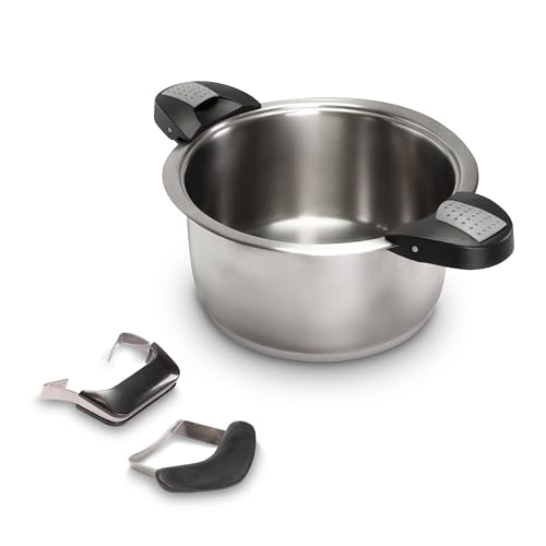 OPPAHA - Asas universales para ollas y fileteros - Compatible con IMCO, AMC, FISSLER, SILIT y MONDIAL CASA - Baquelita anti quemaduras